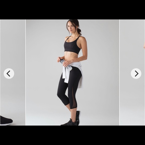 TRAIN TIMES CROP *17", lululemon, black, size 4 - Picture 4 of 4